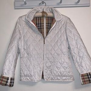 White Burberry jacket